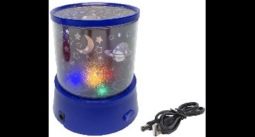 Ruimte projectorlamp Space Xplorers 12cm - kleurrijke kinderlamp USB.