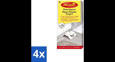 Aeroxon – Zilvervisjesval – Discreet & Effectief – 3 Vallen - Voordeelverpakking - 4 stuks