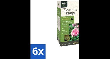 BSI – Zwarte Zeep Concentraat – Traditionele Tuinzeep – 500 ml - Voordeelverpakking - 6 stuks