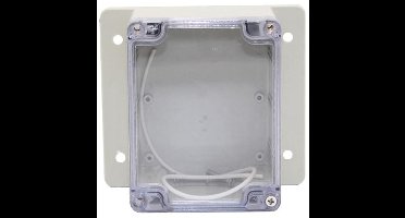 Waterdichte Projectdoos - Elektronica Behuizing - Elektronica Beschermen - Robuust ABS Materiaal - 14x14x8 cm - Grijs Transparant