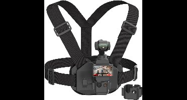 Core® Bodycam met Harnas - Bodycam Camera - Bodycam - Houder Verstelbare Mobiele Telefoon- Zwart- 180cm x 40cm x 170cm; 0.5 kg