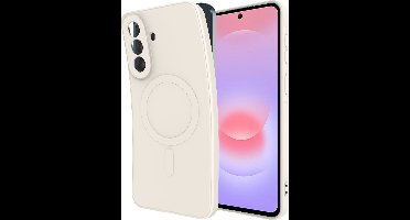 Just in Case hoesje geschikt voor Samsung Galaxy A37 Hoesje geschikt voor MagSafe - Color Backcover - Ivory