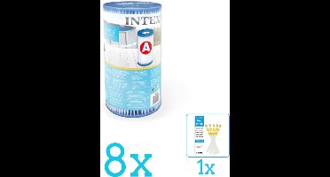 Intex Filtercartridge Type A 29000 - Filter voor filterpomp - Volumebundel - Filter - 8-delig