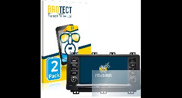 BROTECT - Screenprotector voor Seat Ateca 2017 - Folie Beschermfolie transparant 2 Stuks