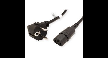 BACHMANN Stroomkabel, recht IEC-Female, zwart, 0,5 m