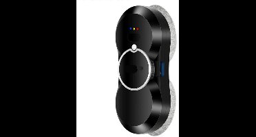 Robot Raamreiniger - Elektrische Glasreiniger - voor Thuis - 2800Pa - Automatische Sproeier - 220V - 50/60Hz - 500mAh - 80W - 65dB - 29.5 x 14.5 x 6.8 cm - Zwart