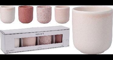 Home & Styling Mokken - Ø8x8cm - 250ml - Set van 4 stuks - Multi