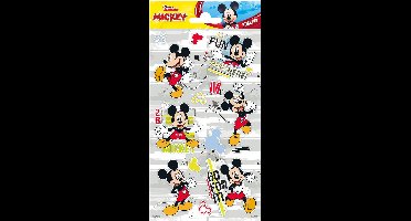 Funny Products Stickers Mickey Mouse 20 X 10 Cm Papier 13 Stuks