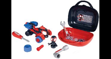 Smoby Spidey auto gereedschapskist voor kinderen - Spiderman bouwset.