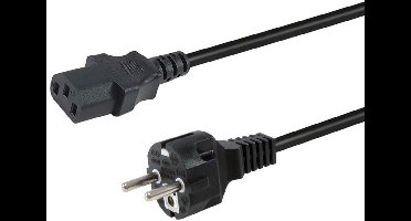 Equip 112110 electriciteitssnoer Zwart 1,8 m CEE7/7 IEC C13