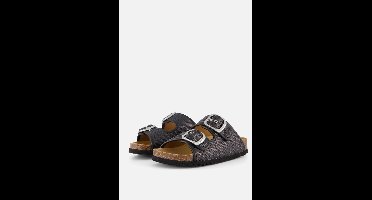 Scholl Sandalen Noelle Raffia Textiel Vrouwen - Zwart