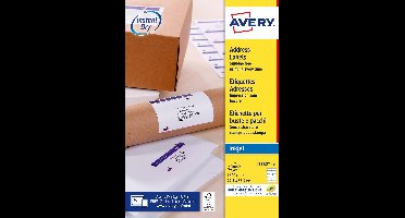 Etiket avery j8162-100 99.1x33.9mm wit 1600st | 5 stuks