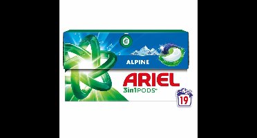 Ariel - 3in1 Wasmiddel Pods - Alpine - 19 Pods - 1 stuk