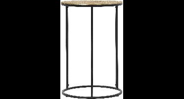 Bijzettafel - Torna Pado Hoog - Rond - 41cm - Zwart/Goud - Metaal