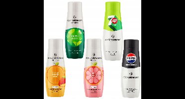 SodaStream Syroop - Orange-Mango; Mojito; Grapefruit; 7Up Zero; Pepsi Zero