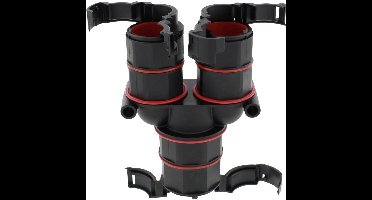 Wiska 10109754 BFY-17-10-10-BK Y-verdeler Zwart 1 stuk(s)