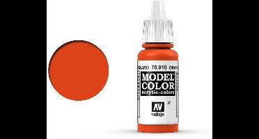 Vallejo Hobbyverf Acrylverf - 70910 Model Color Orange Red - Acryl Verf flesje - 17 ml