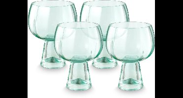 vtwonen Retro Wijnglazen - voor Witte Wijn - Glazen set van 4 - 270ml