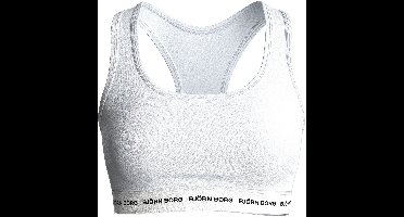 Björn Borg Logo Soft Sporttop Dames - Sportbeha Vrouwen - Katoen - Wit - Maat M