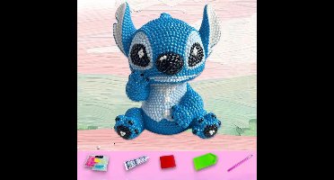 Disney-Stitch spaarpot - diamond painting - 12 cm