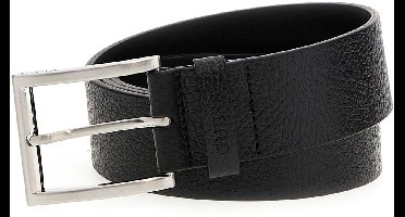 GUESS Leren Riem Leather Belt H40 W100 Black Zwart