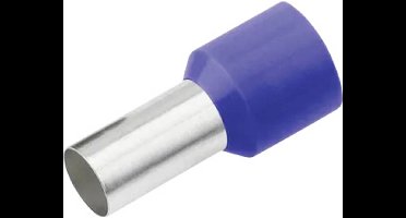 Cimco 187224 Adereindhulzen 2.5 mm² Deels geïsoleerd Blauw 100 stuk(s)
