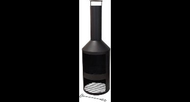 Pro Garden Tuinhaard Sfeerhaard Staal - 134cm- Zwart