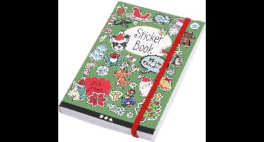 Stickerboek, kerstmotieven, afm 11,5x17 cm, ca. 1700 stuk, 76 vel, 1 stuk