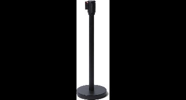 Afzetpaal Flexi Economy Zwart met 2,5 M Trekband Zwart - Syna BBEBLACK