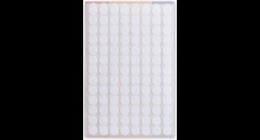 Soho Etiketten Rond 8 Mm Papier Wit 3 Vellen á 104 Stuks