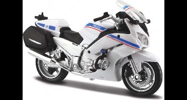 Maisto YAMAHA FJR 1300A 'POLICE' AUTHORITY FRANCE NATIONAL wit/blauw modelauto schaalmodel 1:18