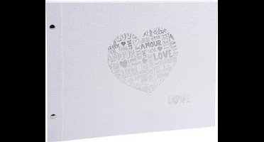 EXACOMPTA schroef album inzetstukken, 360 x 285 mm, wit