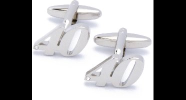 Manchetknopen - Cijfer Nummer Veertig 40