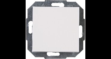 KOPP - Drukschakelaar - Athenis HK07 - Inbouw - 1-voudig Enkel Schakelaar - Helder Glans Wit