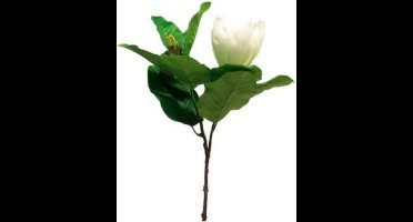 Gifts Amsterdam Kunstbloem Magnolia Grandiflora Zijde Lichtwit
