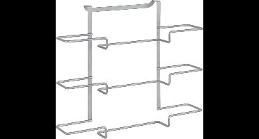Metaltex foliehouder deurrekje - Zilver - Ophangen zonder boren