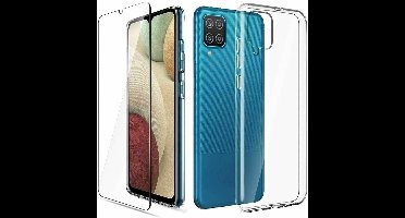 Hoesje Geschikt Voor Samsung Galaxy a12 siliconen hoesje - TPU case met 1x Hoesje Geschikt Voor Samsung Galaxy a12 screenprotector screen protector