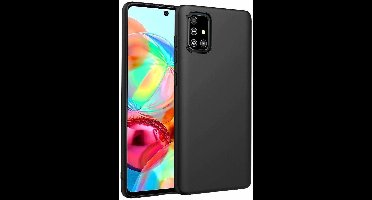 Hoesje Geschikt Voor Samsung Galaxy A71 TPU hoesje Back Cover - Zwart