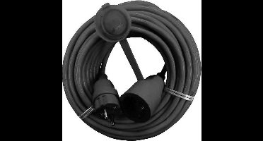 AS Schwabe 60310 Stroom Verlengkabel Zwart 10.00 m H05RR-F 3G 1,5 mm²