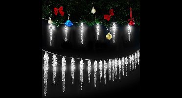 Monzana Lichtketting Kerstmis ijspegel 40 LED's 10,4m