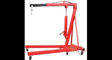 2 Ton ( 2000 kg) werkplaatskraan - motorkraan - motortakel - motorblokkraan - werkkraan opvouwbaar