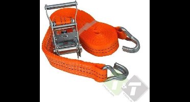 spanband 2 Ton 8 meter en 35mm breed - 2000 kg sjorband - vastzetband - aanhangerband - spanner