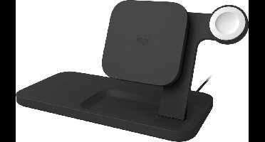 Logitech Powered 3-in-1 Dock Headset, Smartphone, Horloge Zwart AC Draadloos opladen Binnen