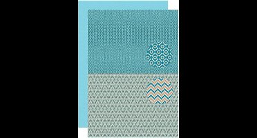 NEVA090 Nellie Snellen achtergrondvellen – A4 – 5 vel scrapbook papier voor kaarten dubbelzijdig kaarten  print mannen – zigzag