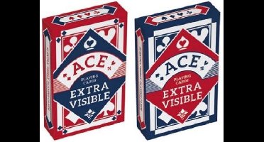 Cartamundi Speelkaarten Poker Karton Blauw/rood (en) 2 Stuks