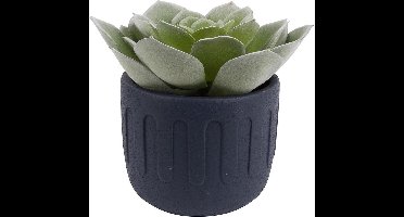 Present Time Bloempot Drips 13 X 11 Cm Beton Blauw