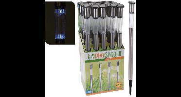 tuinlamp Solar RVS 70 cm chroom