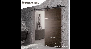 Intersteel Schuifdeursysteem Modern mat zwart