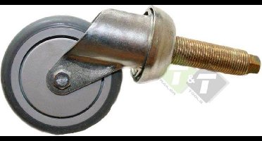 Zwenkwiel - boutverbinding - meubelwiel - industriewiel 75mm - draagvermogen van 50KG