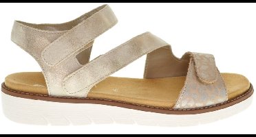 Remonte Beige Comfort Damessandaal Velcro En Steunzolen maat 42